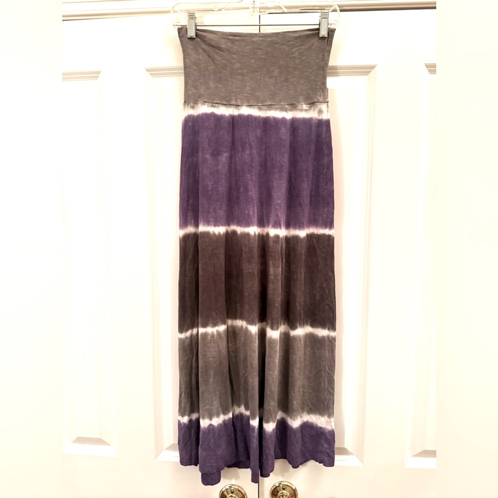 LUCKY BRAND Tie dye Maxi skirt, purple, grey and black. Size XS/S.